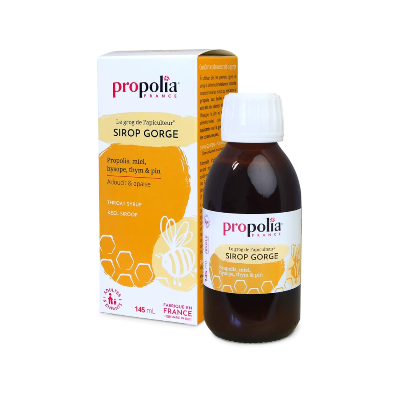 Propolia Halssirup Flasche Halssirup mit Etikett und Umverpackung