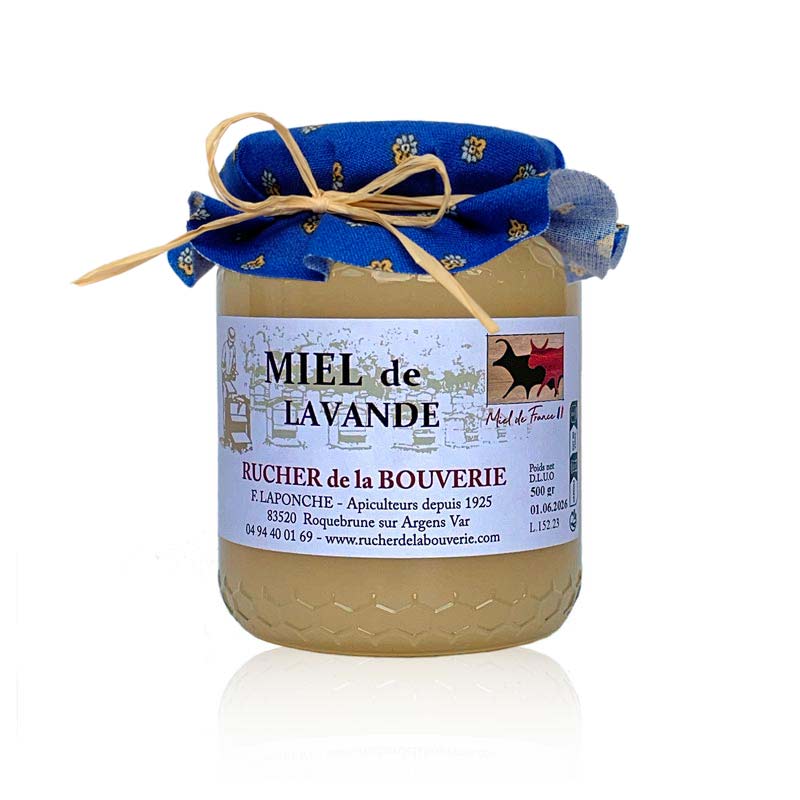 Stoffdekor leuchtend blau mit provenzalischem Muster