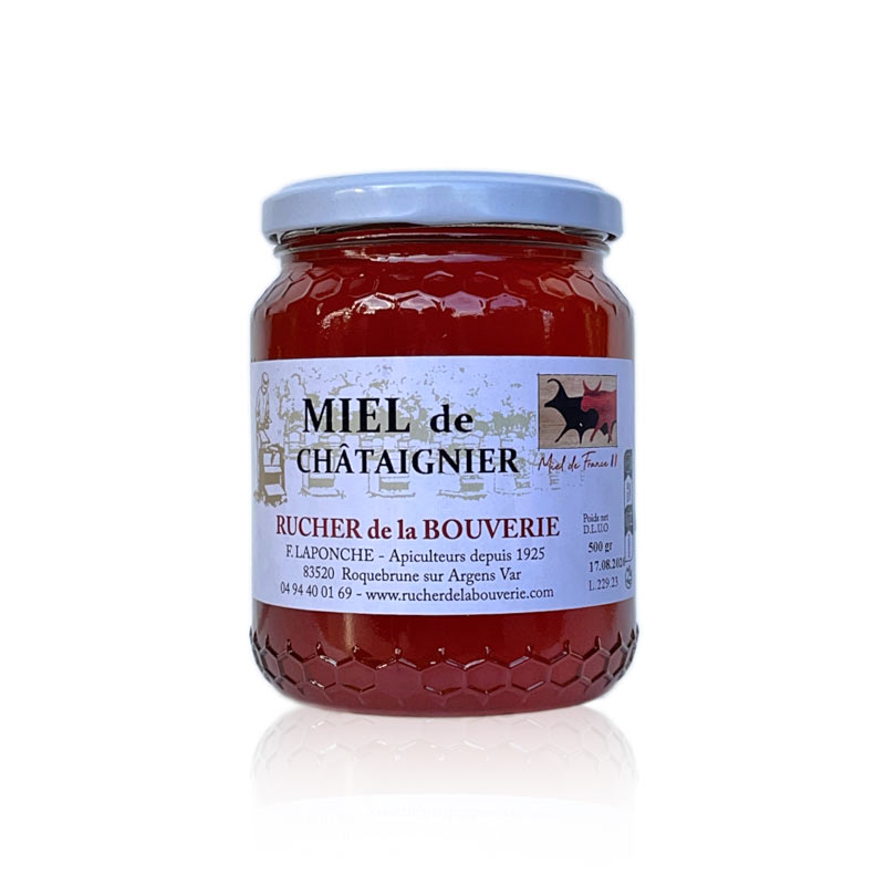 Edelkastanienhonig 500 g, Vorderseite