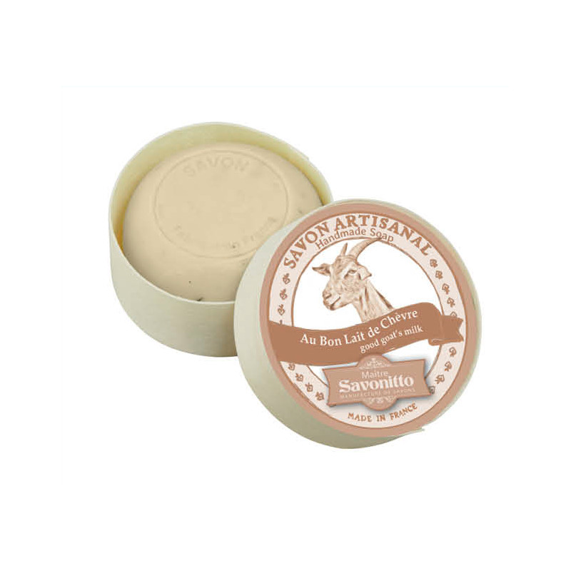 MS_Boite_Chevre_ouvert Ziegenmilch-Seife, geöffnet