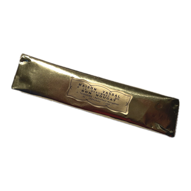 Nougat schwarz in Goldfolie